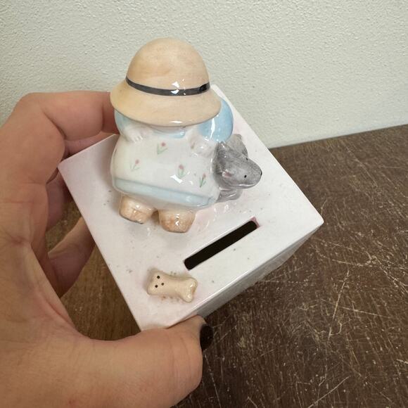 Michel‎ & Company VINTAGE whimsical ceramic Best Friends Forever Piggy Bank - Picture 4 of 9